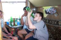 Swigging Beer
